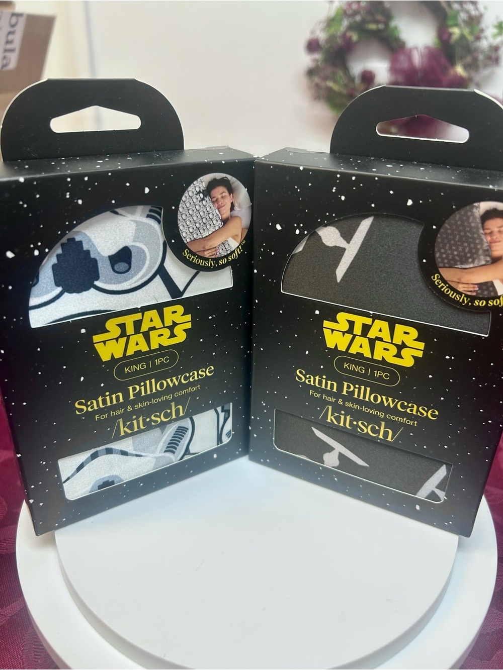 Star Wars Satin Pillowcase Set - Black & White